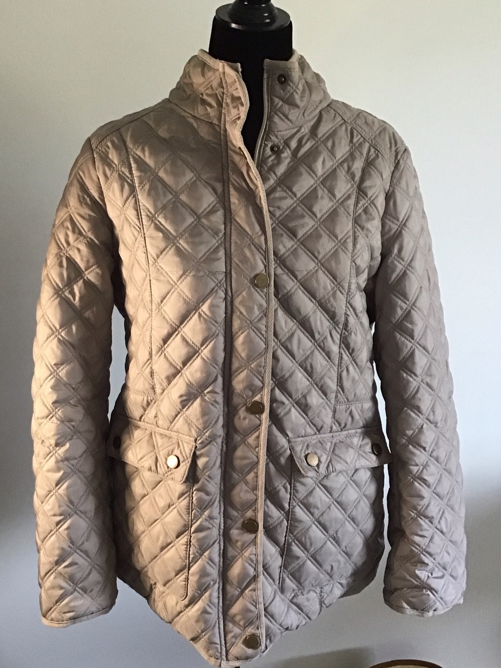 Lucky Brand Beige/Taupe Fleece-Lined Jacket